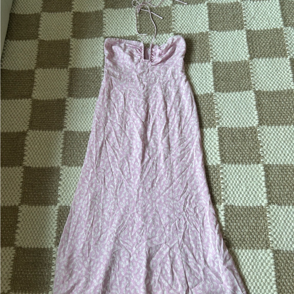 Abercrombie Pink floral midi dress